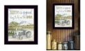Trendy Decor 4U Good Day, Antique Ford Tractor by Cindy Jacobs, Ready to hang Framed Print, Black Frame, 14" x 18"